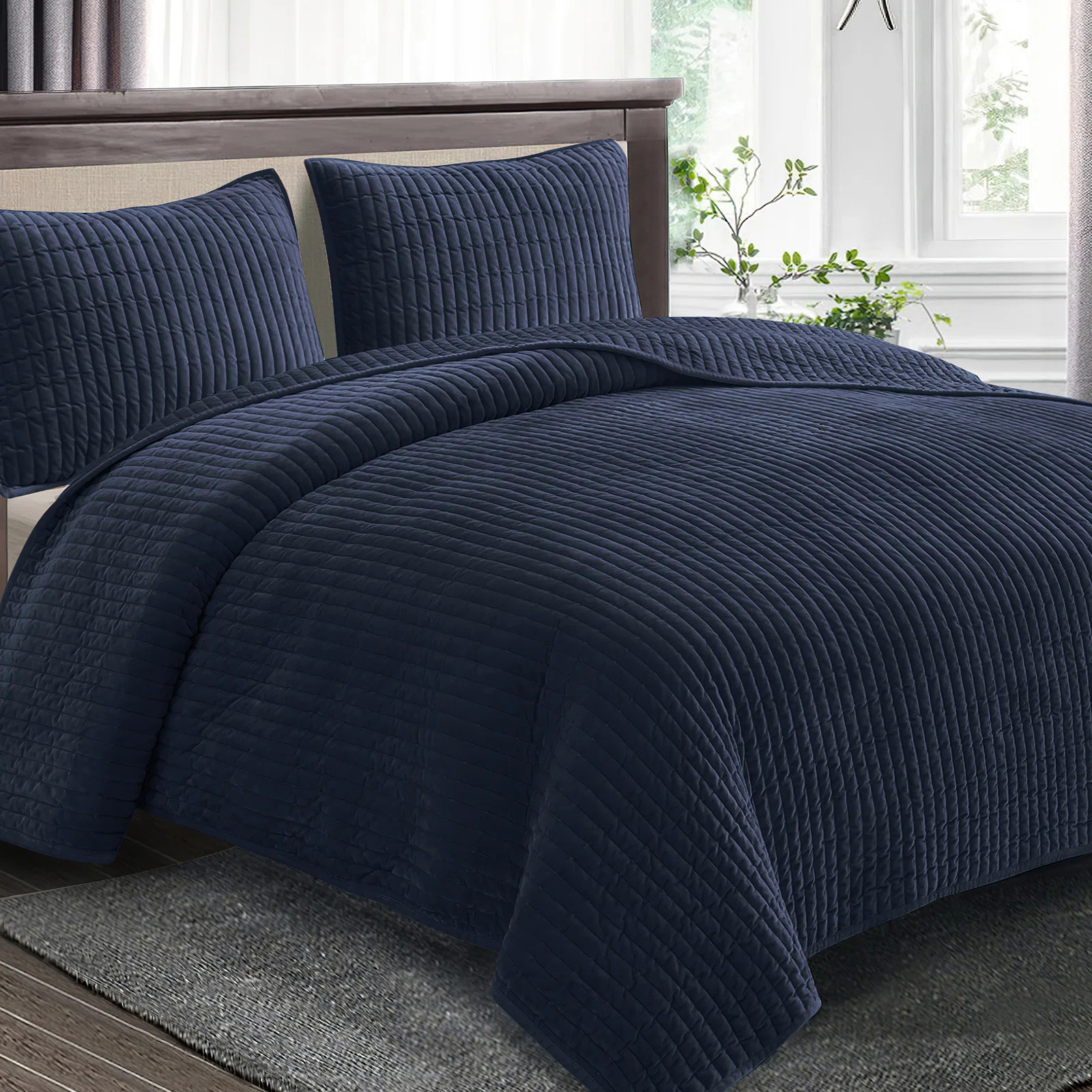 Wonderful Textile Velvet Reversible 3 Piece Quilt Set & Reviews | Wayfair | Wayfair North America