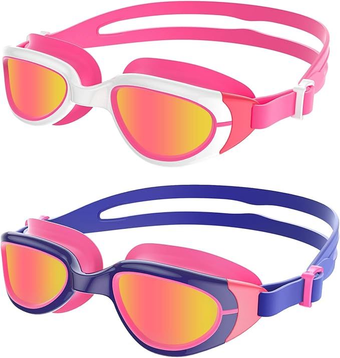 Aegend Polarized Kids Swim Goggles 2 Pack Swimming Goggles for Boys & Girls | Amazon (US)