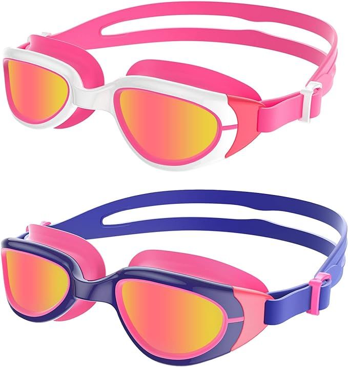 Aegend Polarized Kids Swim Goggles 2 Pack Swimming Goggles for Boys & Girls | Amazon (US)