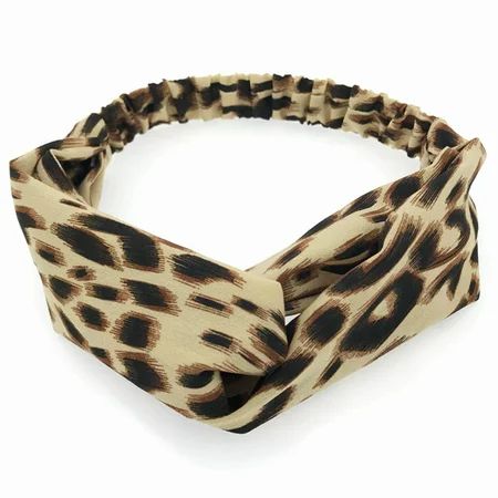 KABOER 2019 Leopard Cross Headband For Women Turban Hairband Stretch Twisted Knotted Hair Band Hair  | Walmart (US)