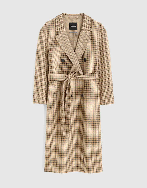 Double-Faced Brushed Long Coat | Madewell