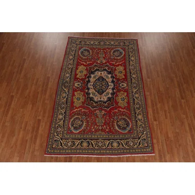 One-of-a-Kind Shondria Hand-Knotted 1970S Rectangle 6'1" X 9'6" Wool Area Rug in Red | Wayfair North America
