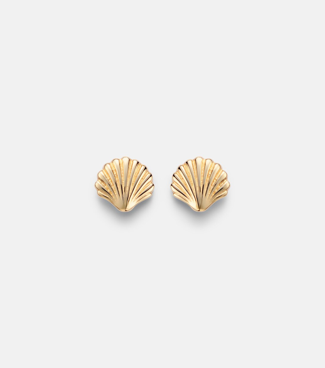 Scallop Shell 14kt gold earrings | Mytheresa (US/CA)