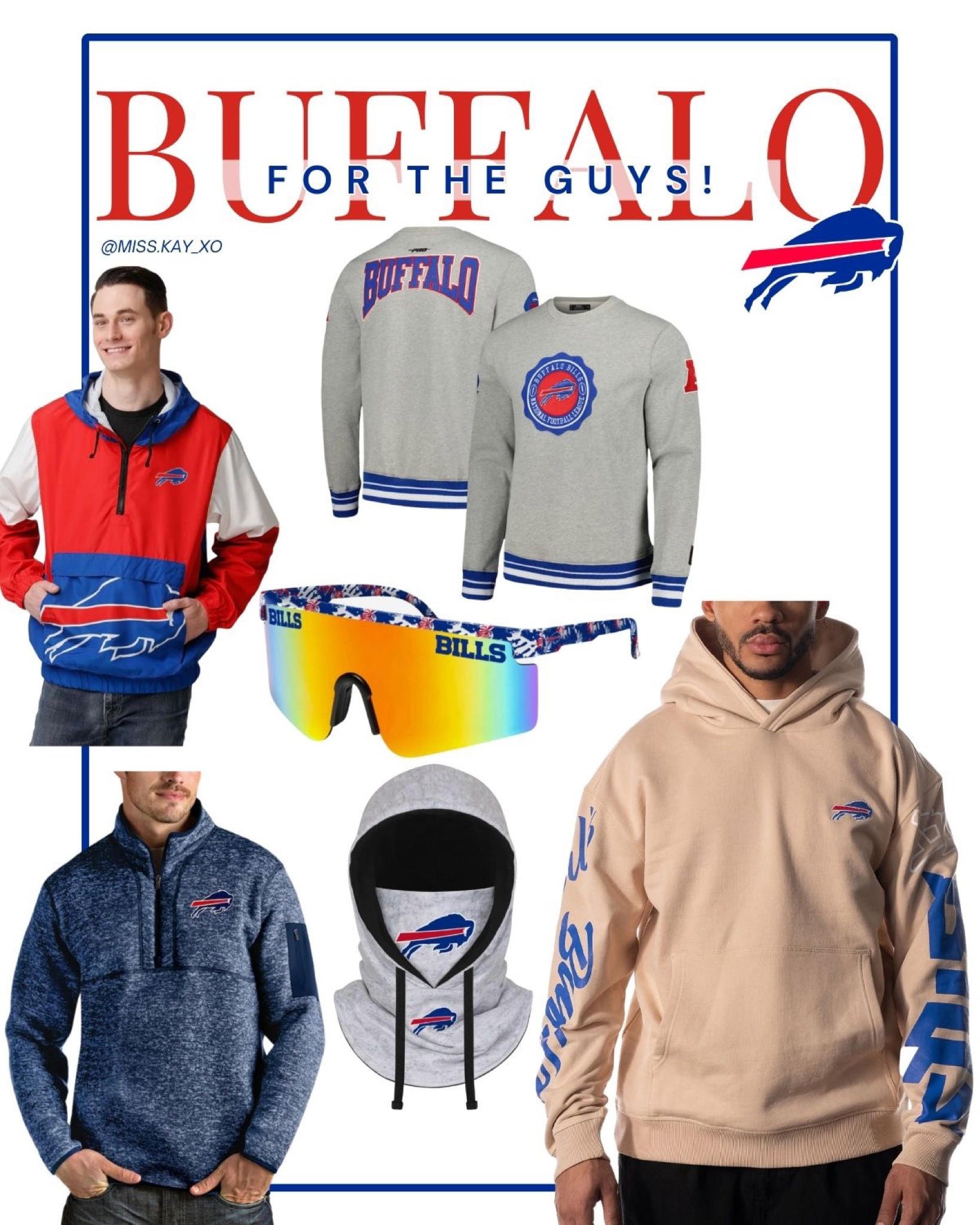 Buffalo bills football gear for the guys! Great for a playoffs party. 

#LTKGiftGuide #LTKstyletip #LTKfindsunder100