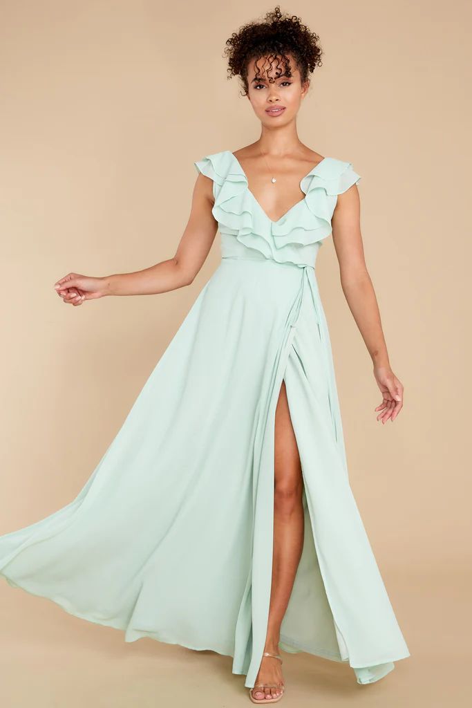 Moments Like This Mint Maxi Dress | Red Dress 