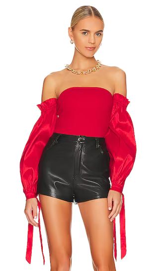 Bliss Bodysuit in Berry Red | Revolve Clothing (Global)