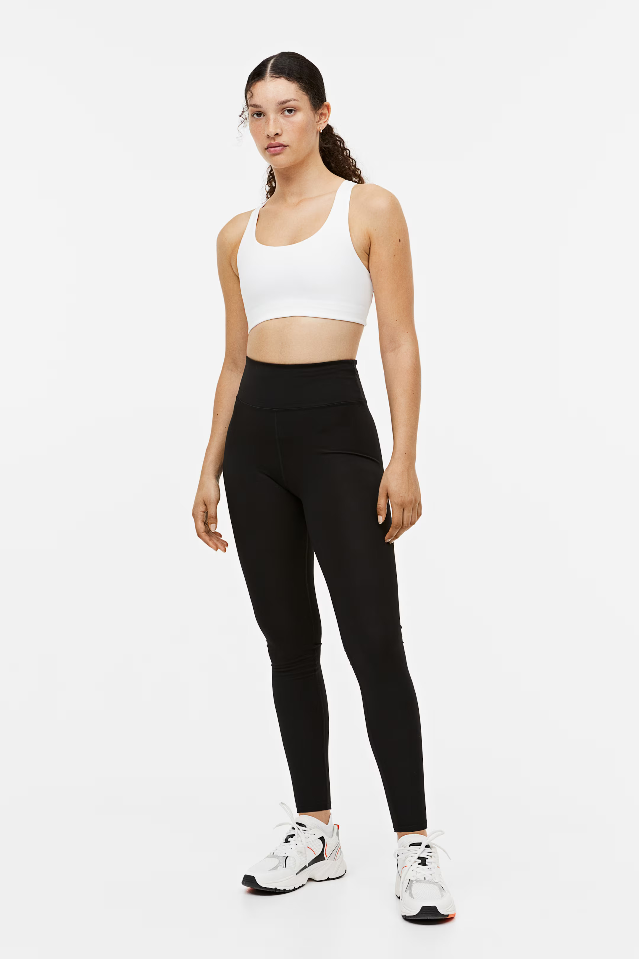 Sporttights High Waist - Hoher Bund - Lang - Schwarz - Ladies | H&M AT | H&M (DE, AT, CH, NL, FI)