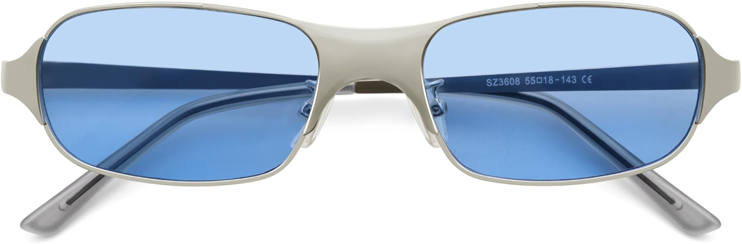 Retro Y2K Rectangle Sunglasses Women Men AP3782 | Amazon (US)