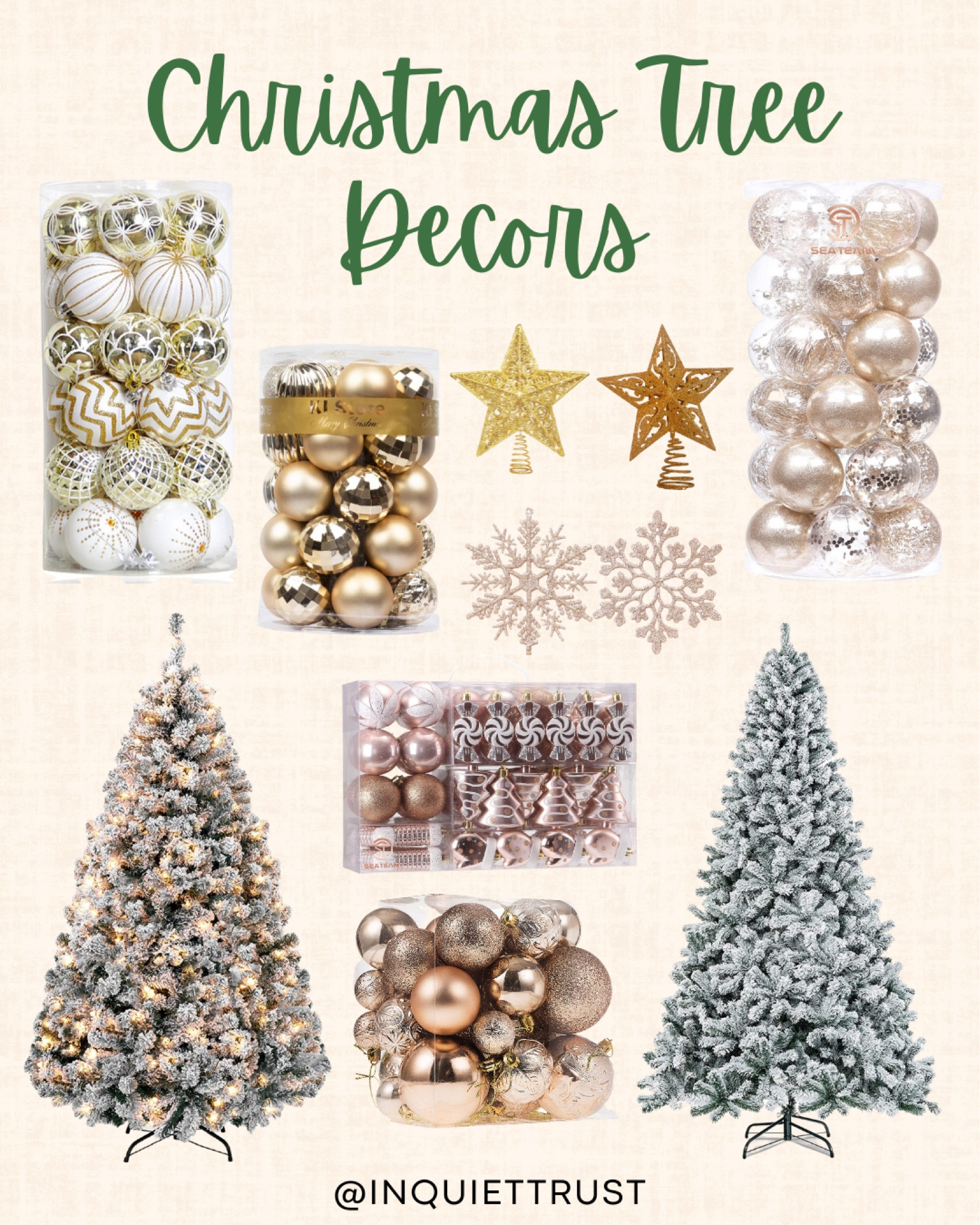 Sparkly Christmas tree decor!

#goldandwhiteornaments #christmasornaments #holidaydecor #whitechristmas #homedecor

#LTKhome #LTKHoliday #LTKSeasonal