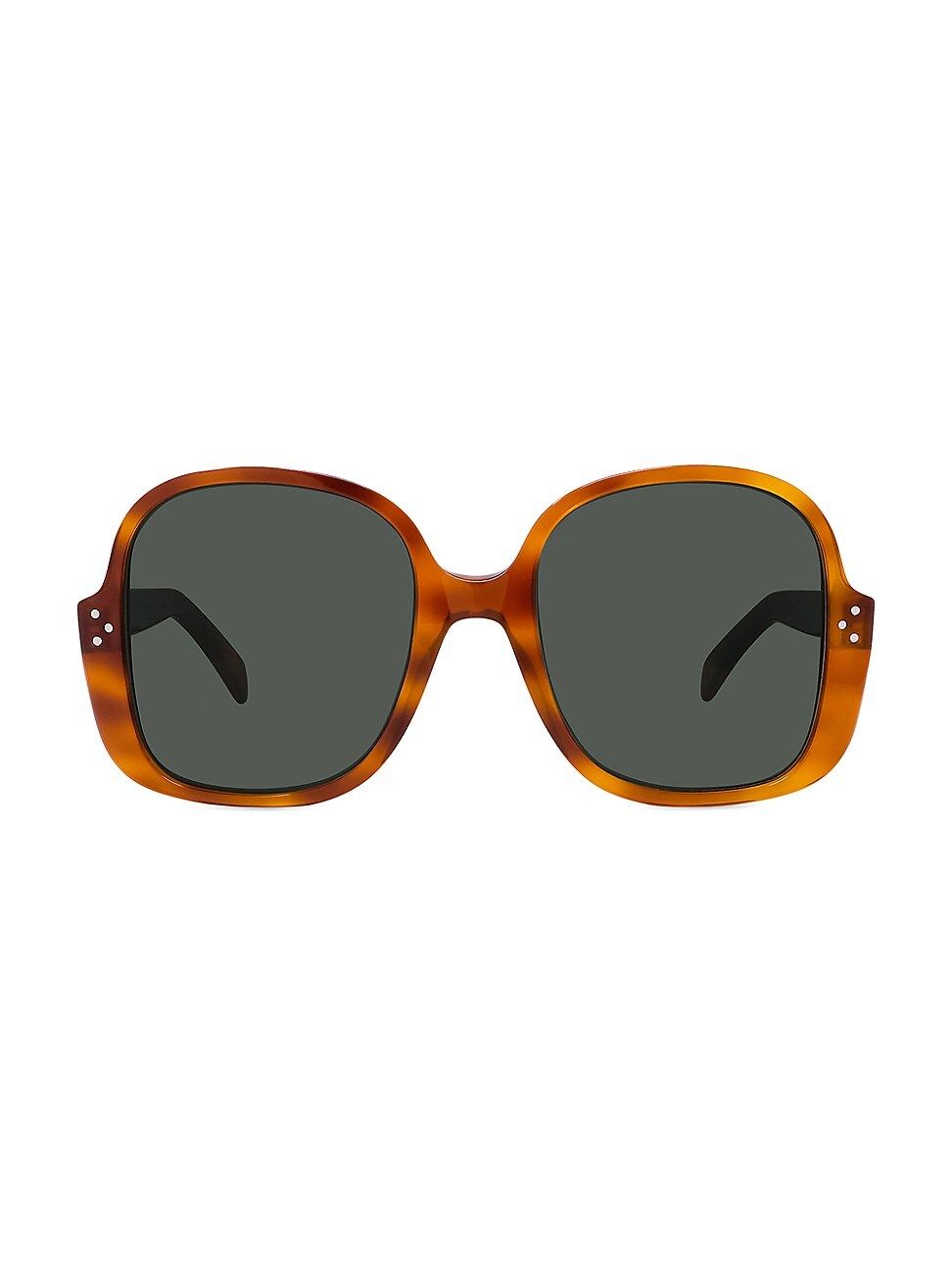 CELINE Women's 56MM Plastic Round Sunglasses - Brown | Saks Fifth Avenue