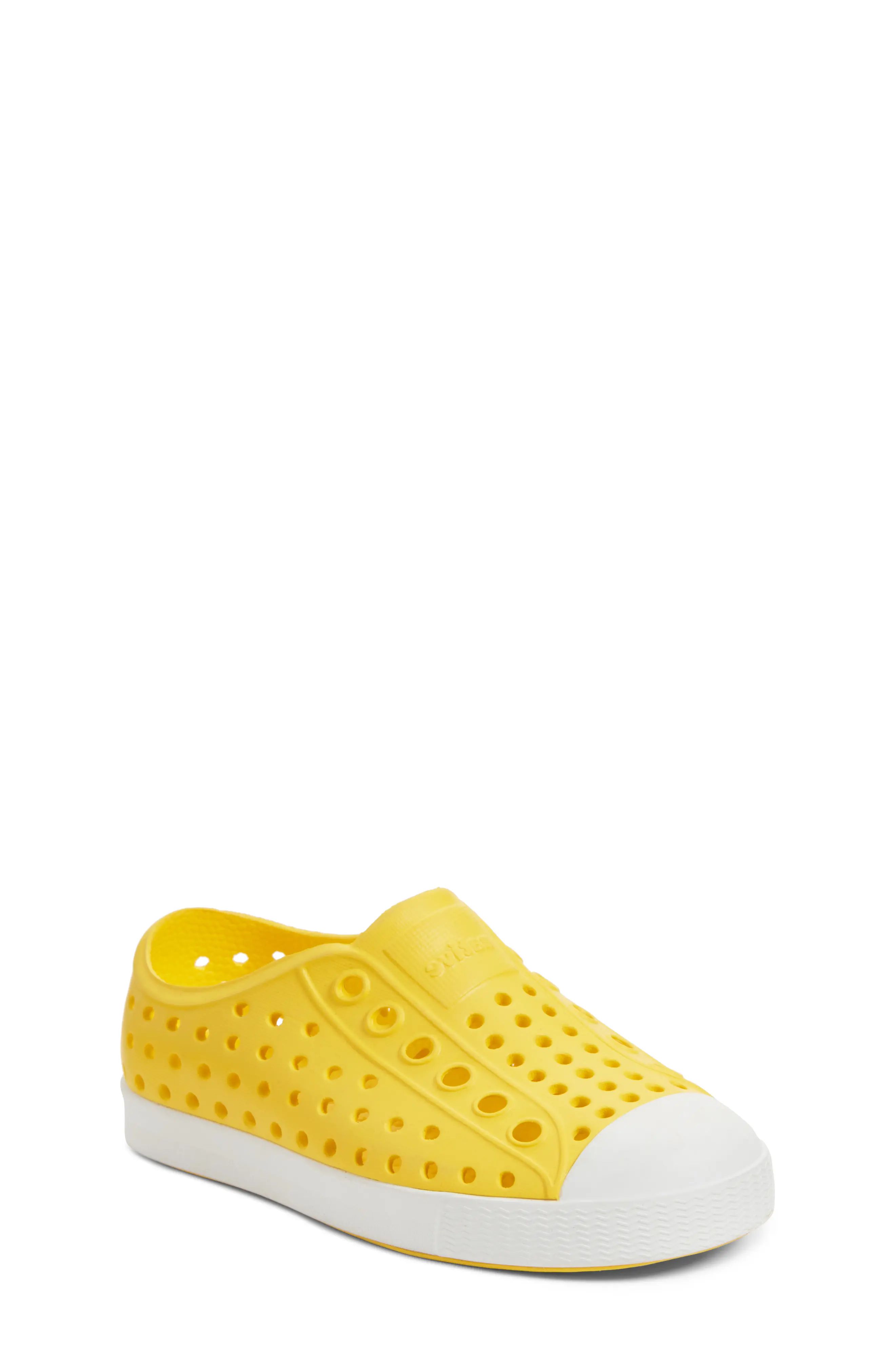 Toddler Native Shoes Jefferson Water Friendly Slip-On Vegan Sneaker, Size 3 M - Yellow | Nordstrom