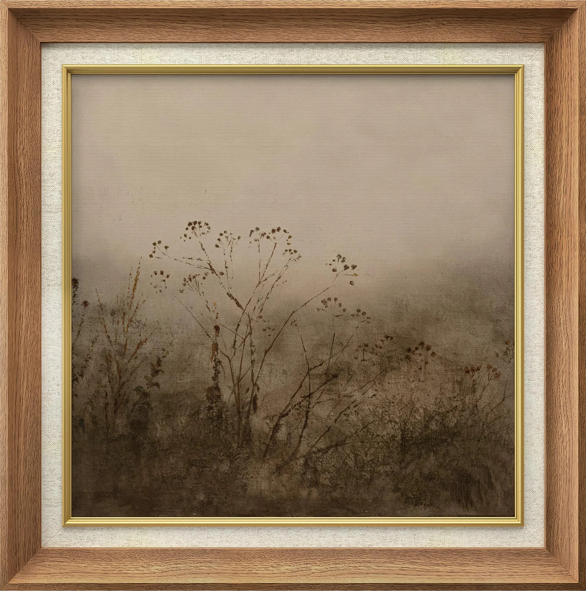 IDEA4WALL Premium Frame Wall Art Autumn Whispers Subtle Floral Elegance Nature Desert Landscape V... | Walmart (US)