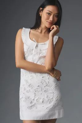 Vineet Bahl Sleeveless Lace Collared Dress | Anthropologie (US)