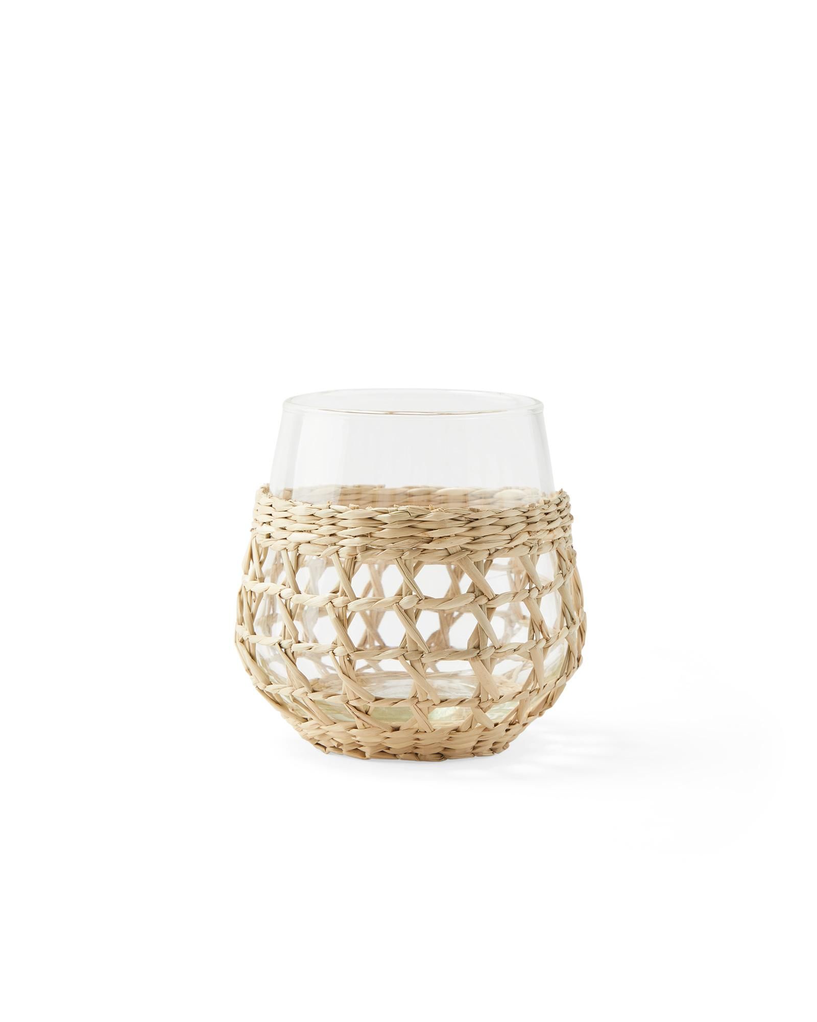 Cayman Seagrass Wine Glasses (Set of 4) | Serena and Lily