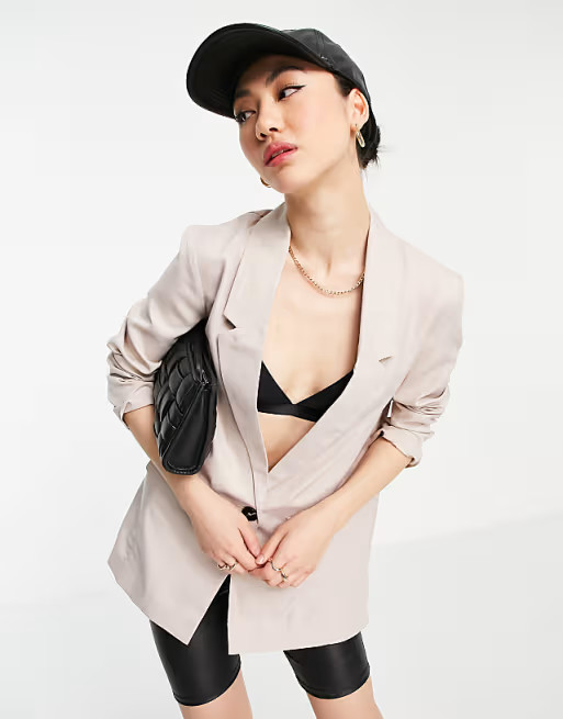 ASOS DESIGN all rounder blazer in neutral | ASOS (Global)