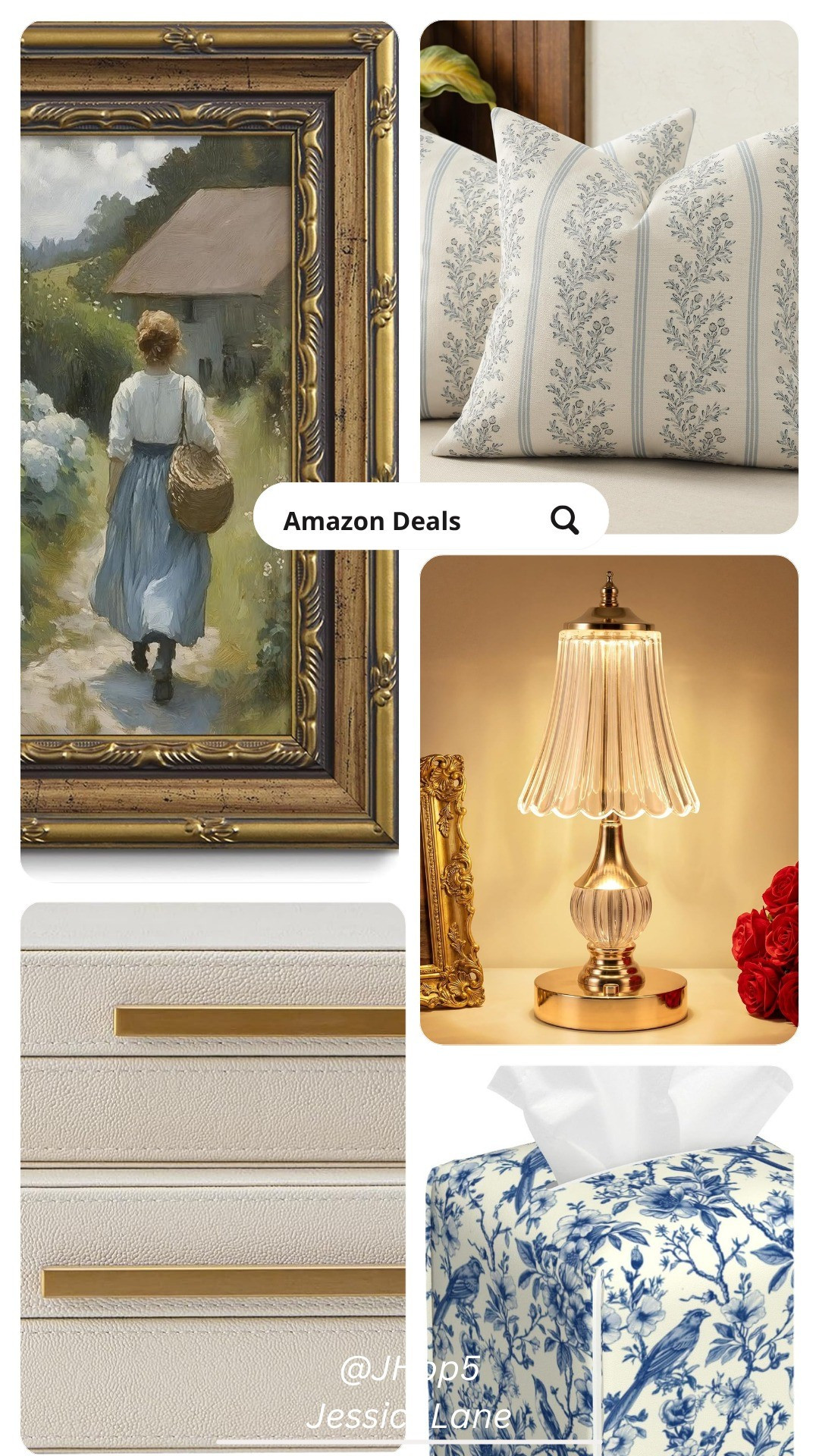 Bring vintage coastal charm into your home with these beautiful blue and white florals and elegant gold framed art. This curated look perfectly blends classic seaside vibes with timeless, antique elegance.#coastaldecor #vintagehome #blueandwhite #grandmillennial

#LTKSeasonal #LTKHome #LTKSaleAlert