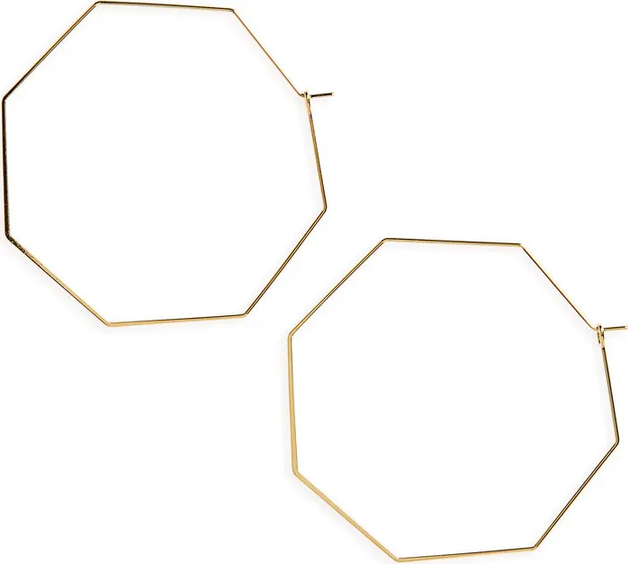 Octagon Hoop Earrings | Nordstrom