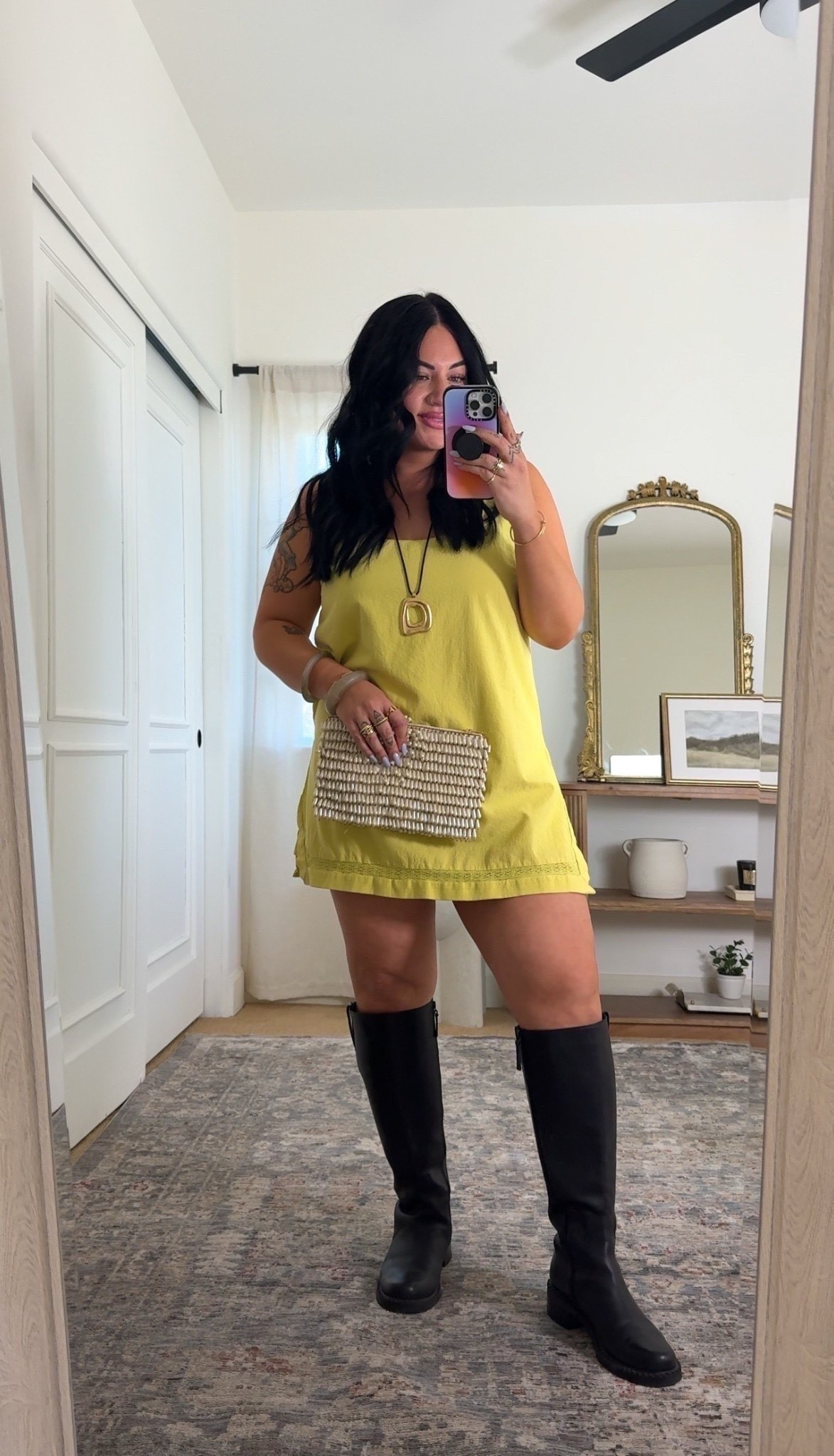 How cute is this look for summer into fall!?

Im wearing a size Large dress! 

Fp, free people, black boots outfit, summer dresses, yellow dress, mini dress, Tori block

#LTKootd #LTKgrwm #LTKSeasonal
