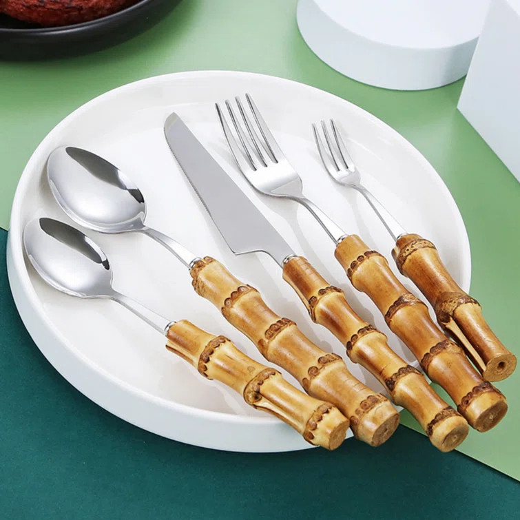 Bay Isle Home™ Abate Stainless Steel Flatware Set - Service for 6 | Wayfair North America