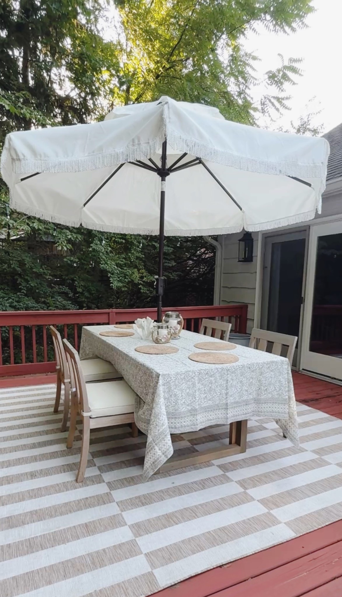 Still loving our outdoor dining space. On the list are plants and 2 chairs for the ends of the table, or a bench seat. Which would you choose?

Lounge furniture | Deck furniture | Target | Bed Bath & Beyond | McGee & Co

#LTKHome #LTKSeasonal #LTKStyleTip