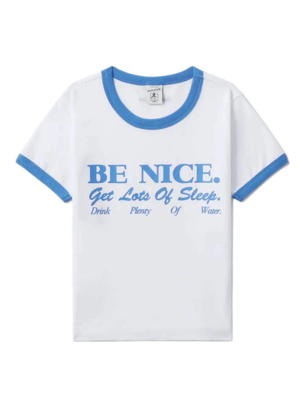 SPORTY & RICH KIDS Be Nice T-shirt - White | Farfetch Global
