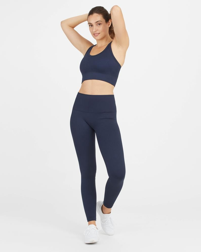 Seamless Sculpt Chevron Ribbed Leggings | Spanx
