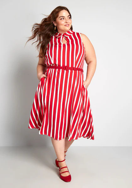 ModCloth x Collectif Posh Your Luck A-Line Dress | ModCloth