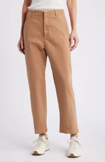 Twisted Leg Cotton Blend Pants | Nordstrom