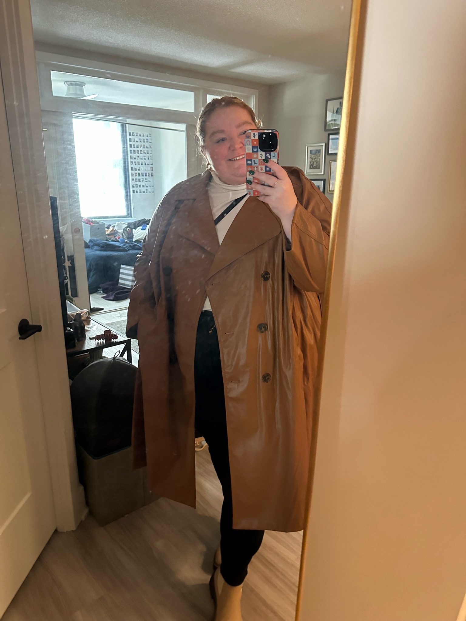 This coat ended up being the perfect transition piece this year. 

Coat
Trench
Leather
Leather trench
Plus size 

#LTKcurves #LTKstyletip #LTKSeasonal