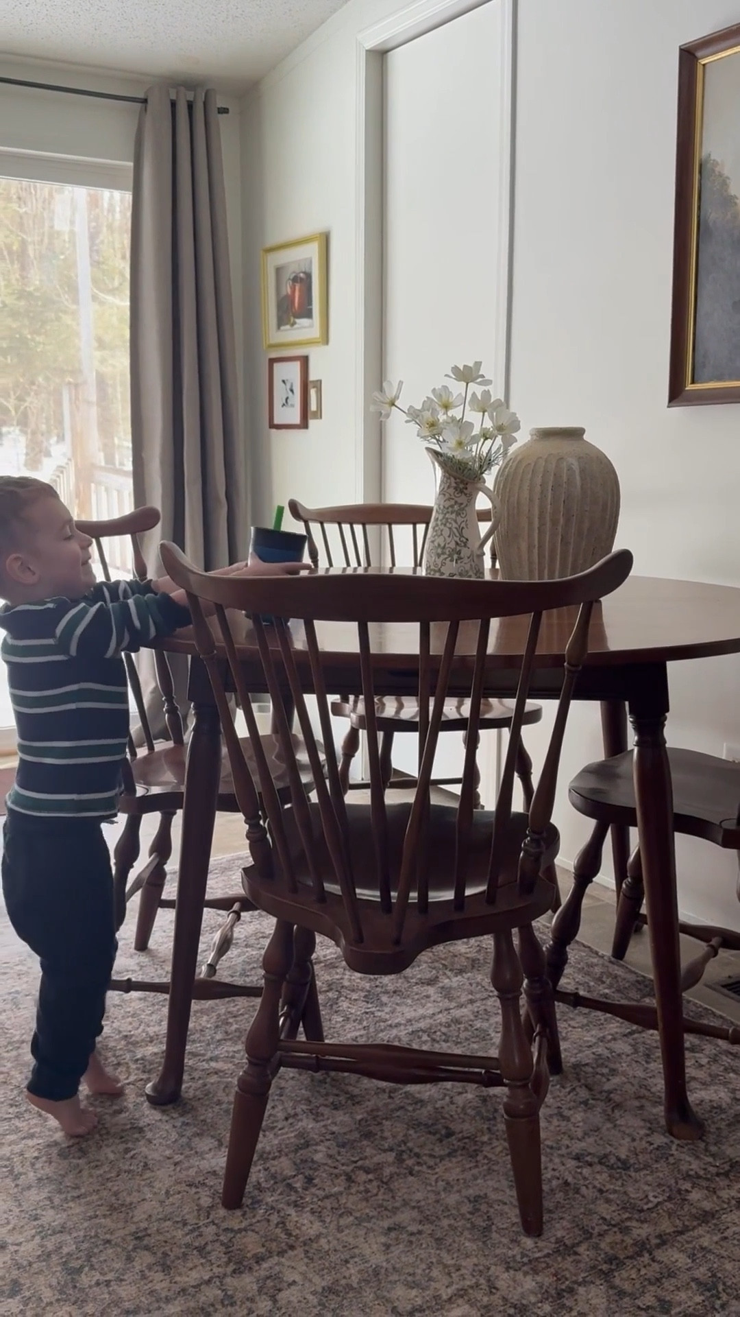 Dining nook before and after! Magic what a little bit of paint can do to transform a space. It’s helped our temporary living space feel much more homelike while we look for a house to buy. 

And yes, that’s the same “baby” in both videos 

#LTKFamily #LTKHome #LTKFindsUnder50