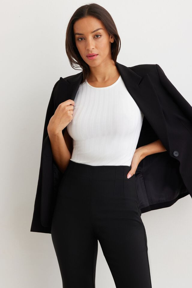 Ginnie Ribbed Tee | Dynamite Clothing