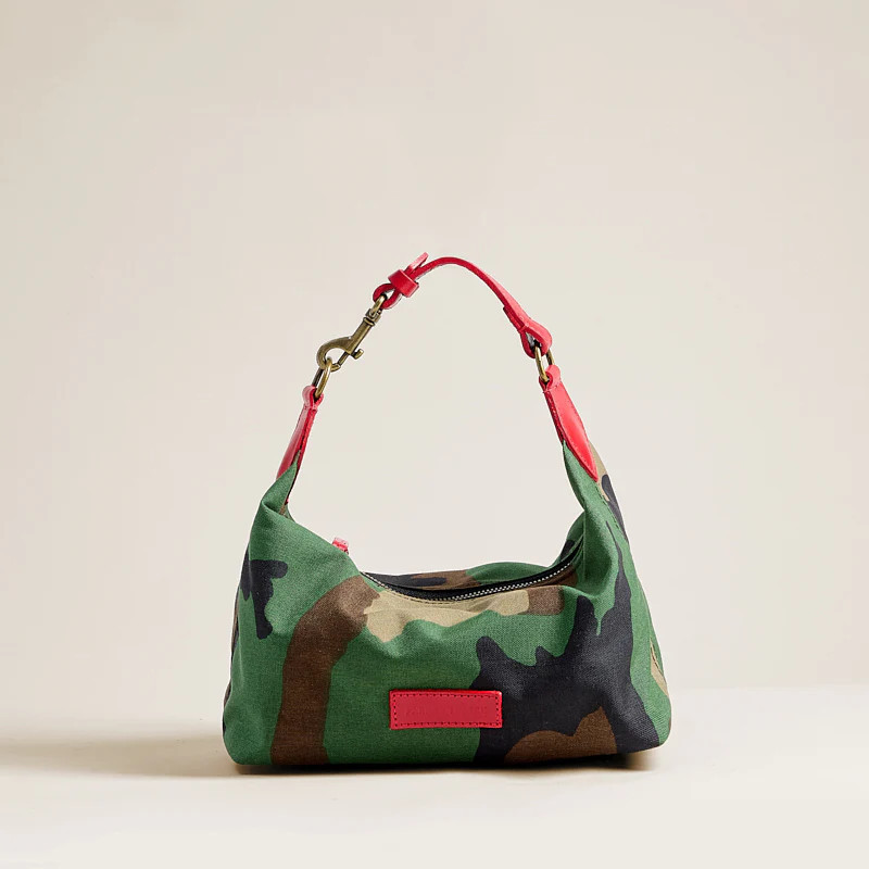 Small Maurice Hobo w/ Convertible Handle - Nylon Camo | Parker Thatch