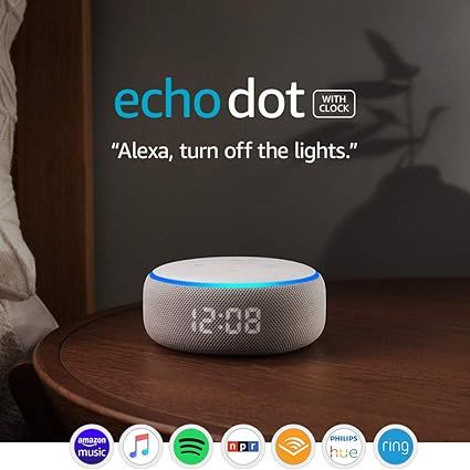 Echo Dot (3rd Gen) - Smart speaker with clock and Alexa - Sandstone | Amazon (US)