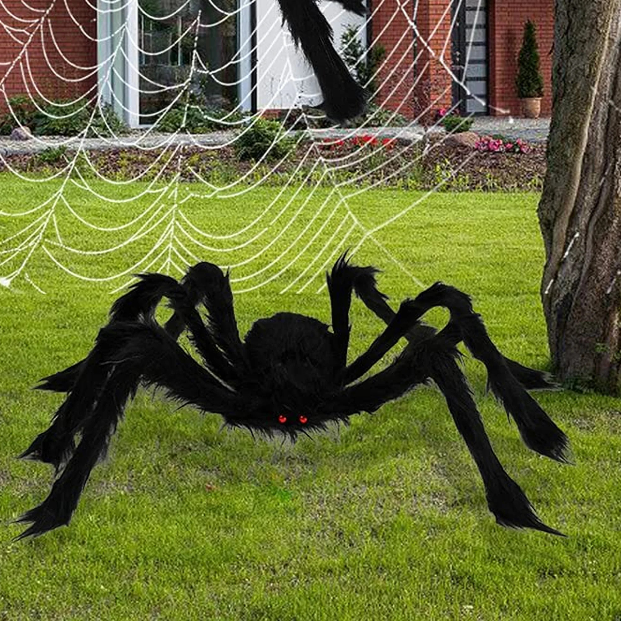 Halloween Gigantic Hairy Scary Fake Spider Decoration | Wayfair North America