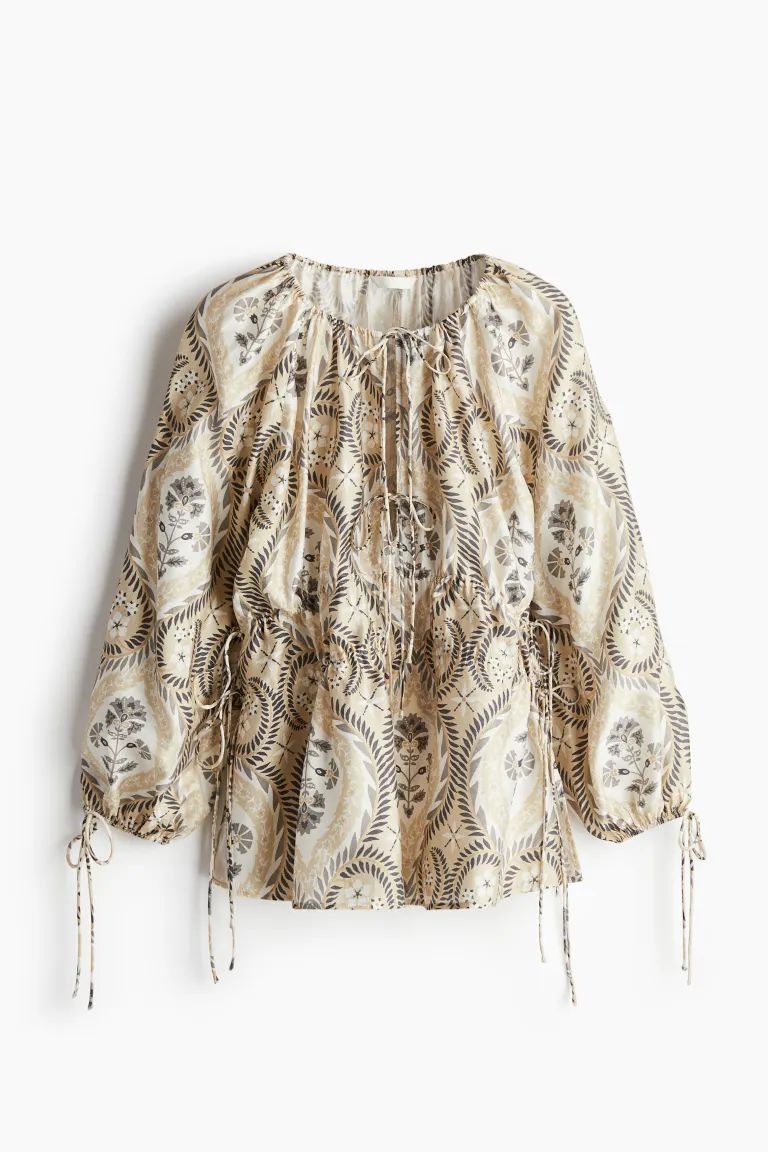 Drawstring-detail Blouse | H&M (US + CA)