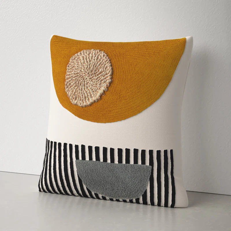 Fulbourn Embroidered Cotton Throw Pillow | Wayfair North America