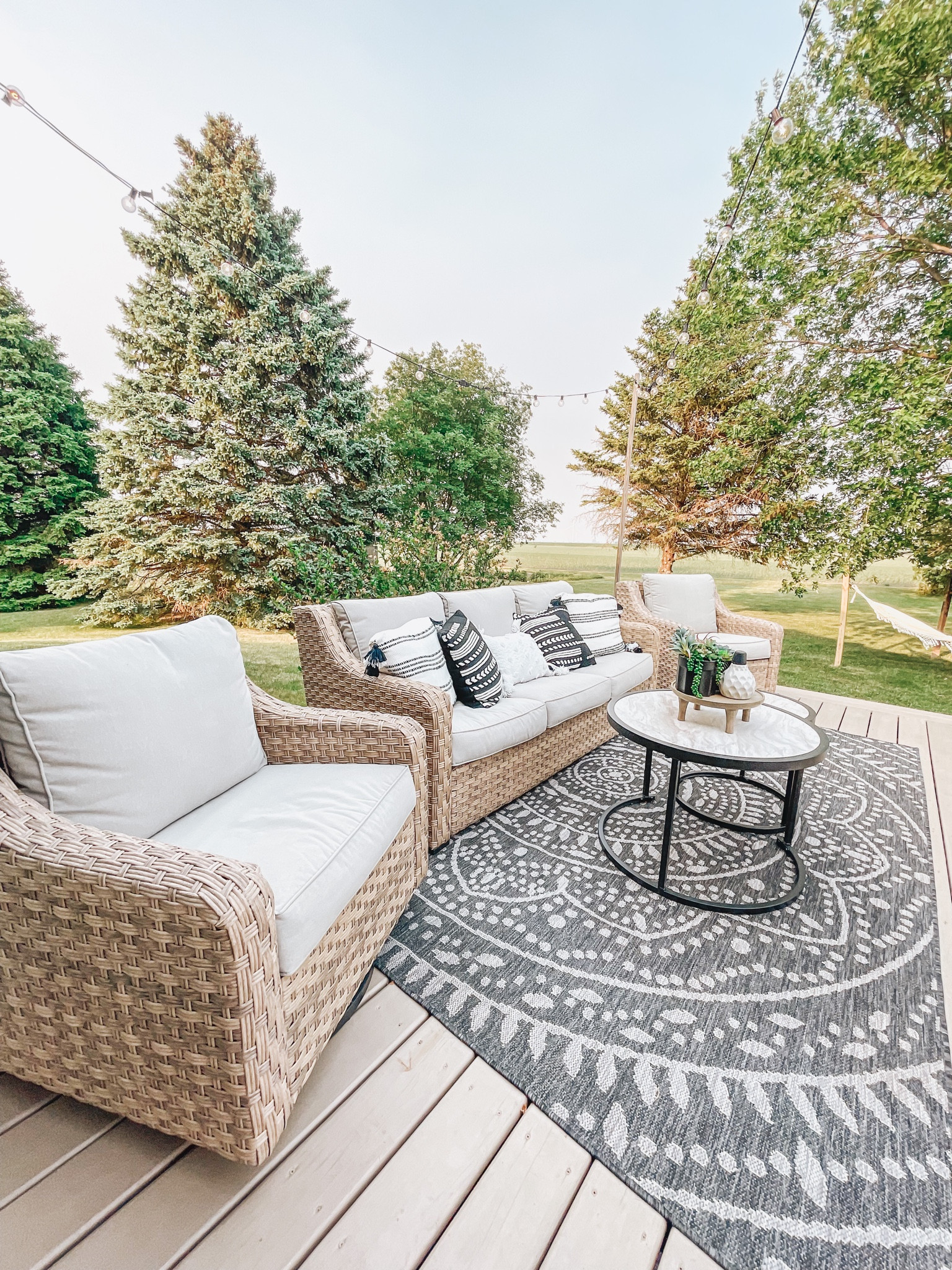 I absolutely love my patio furniture and have had many compliments on it. A few people have asked recently where I got it from, which is Walmart. The chairs and couch (with tables) are sold separately. They’re even on sale right now!!

#LTKhome