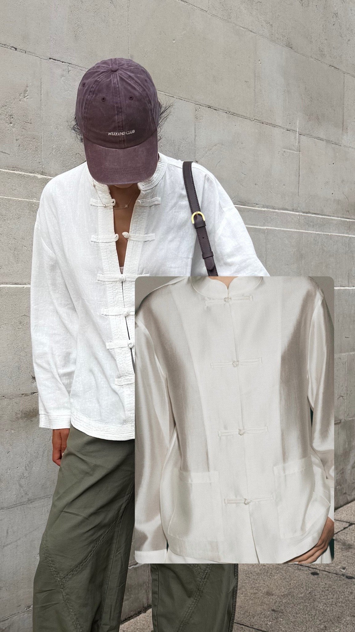 Love my shirt which is a linen blend but I also love this satin one for a dresser vibe