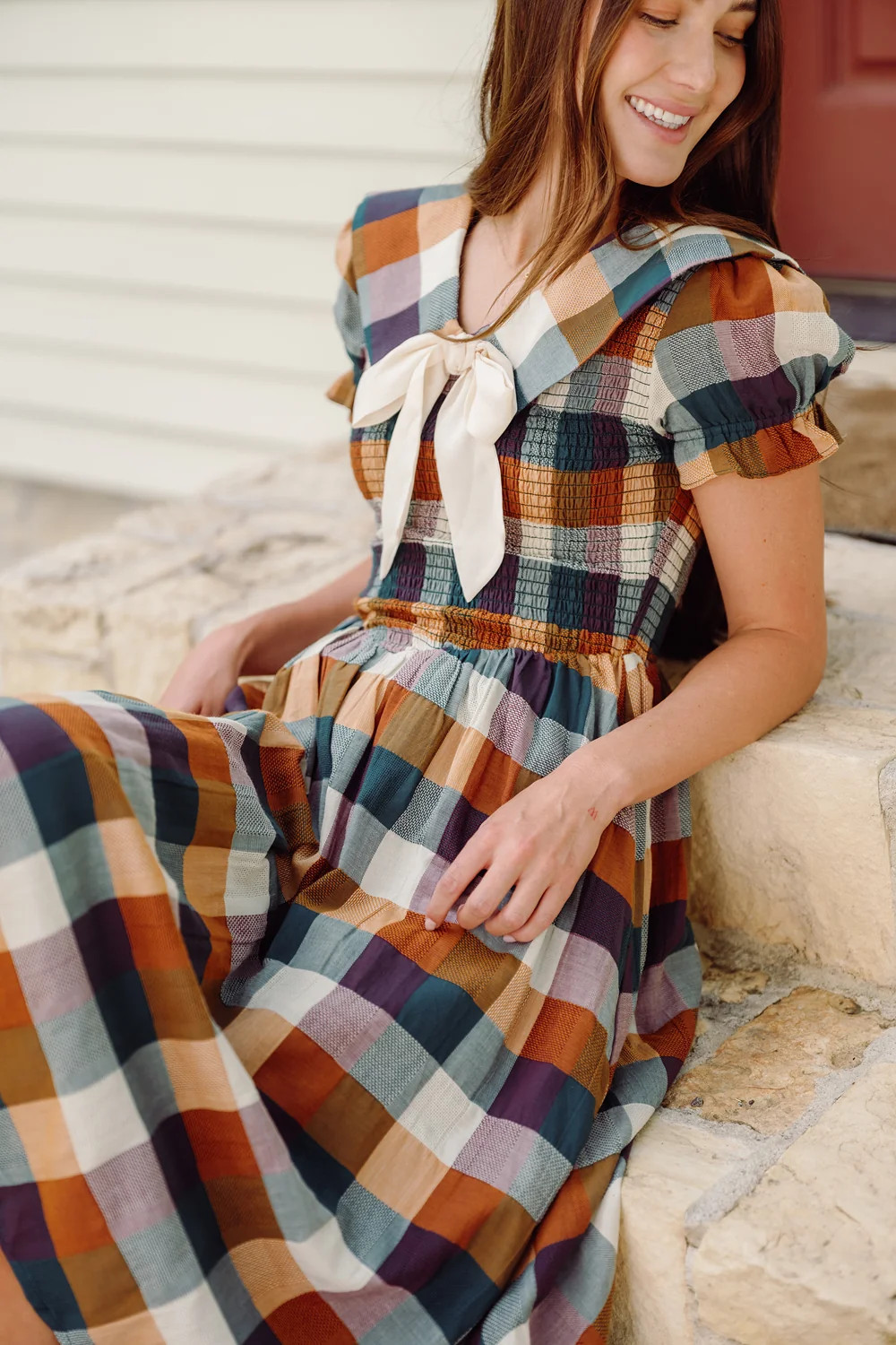 Alice Dress in Maize Gingham | Ivy City Co
