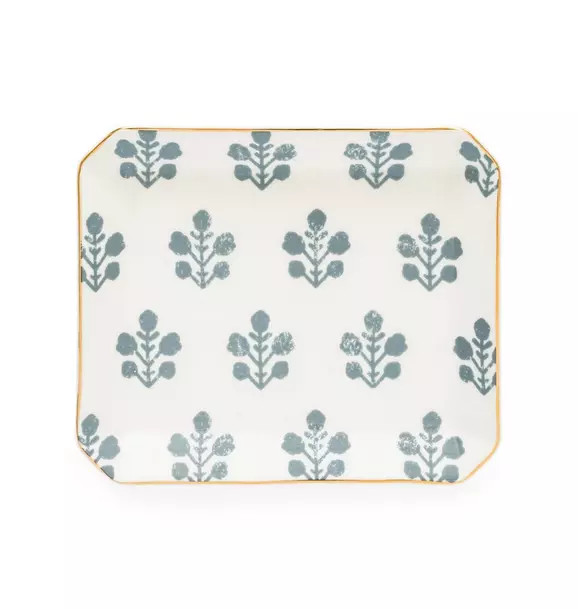 Sugar Paper Dusty Blue Floral Trinket Tray | Janie and Jack
