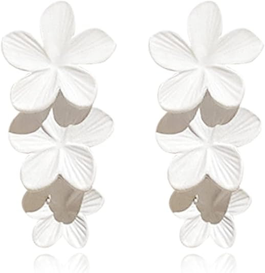 MIGUO STORE Bohemian Style Unique Baking Varnish Three-dimensional Flower Earrings Chic Seaside H... | Amazon (US)