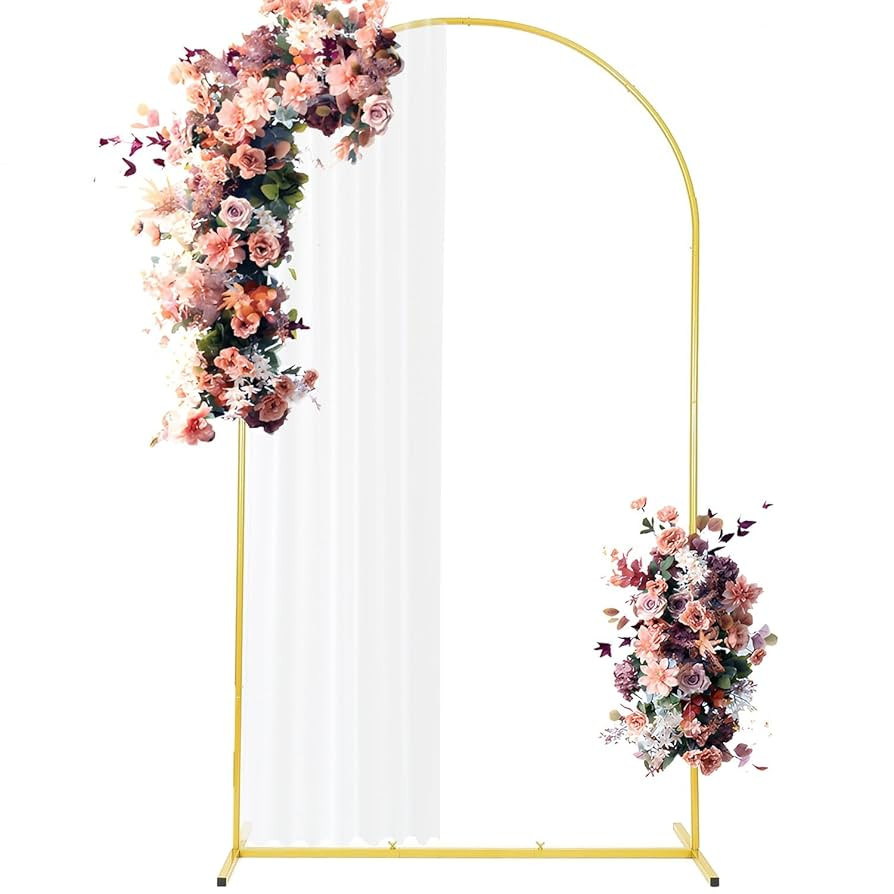 Gold Arch Backdrop Stand for Parties, 7.2FT Wedding Arch Frame, Metal Balloon Arch Stand, can be ... | Amazon (US)