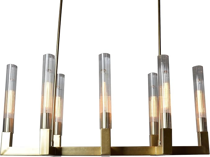 AA Warehousing LZ3313-8 Y-Décor 8 Light Chandelier in Gold Finish | Amazon (US)