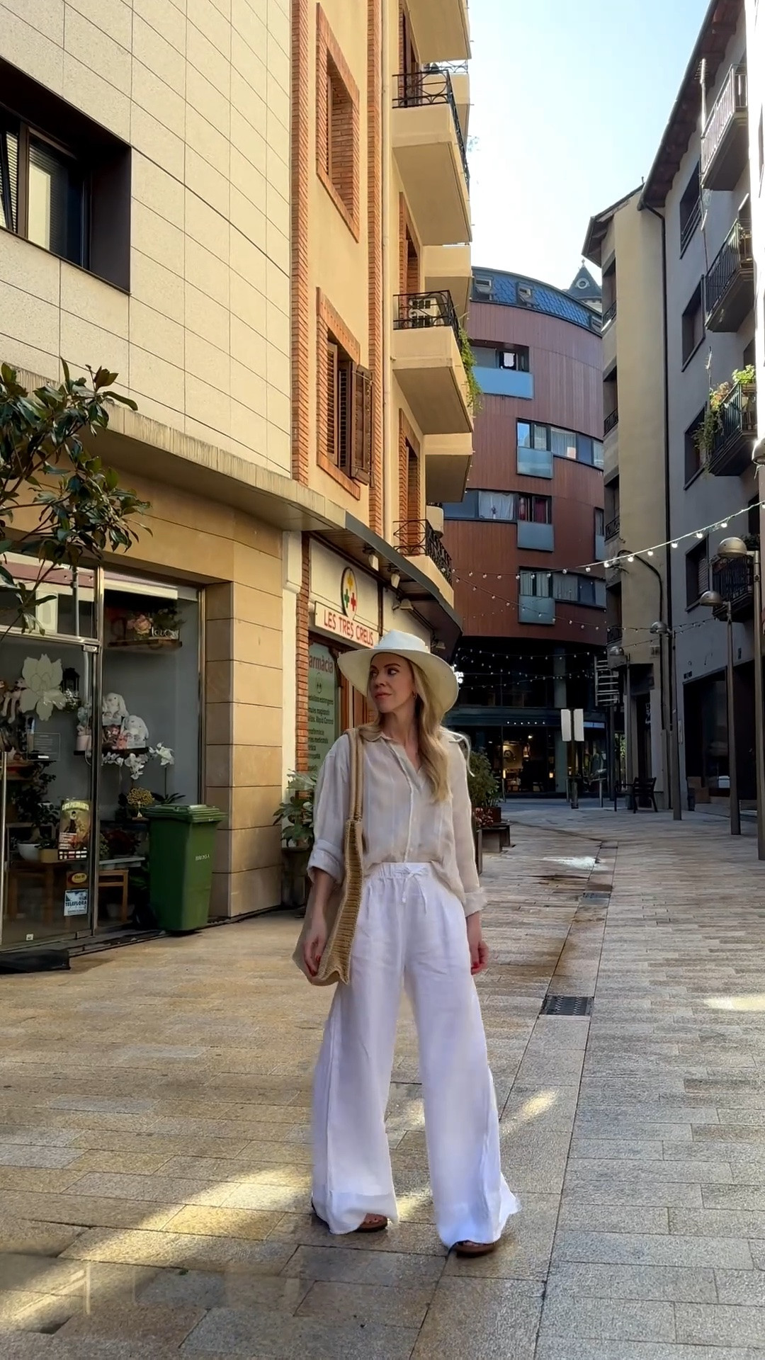 Travel outfit, beach vacation, summer outfit 2026, linen pants, @Janessa Leone white straw hat, straw tote bag

#LTKTravel #LTKOver40 #LTKSeasonal