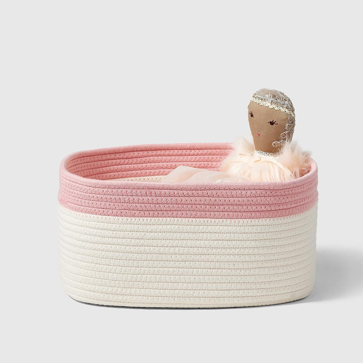 Marie Kondo Small Kawaii Cotton Rope Bin Cool Grey | The Container Store