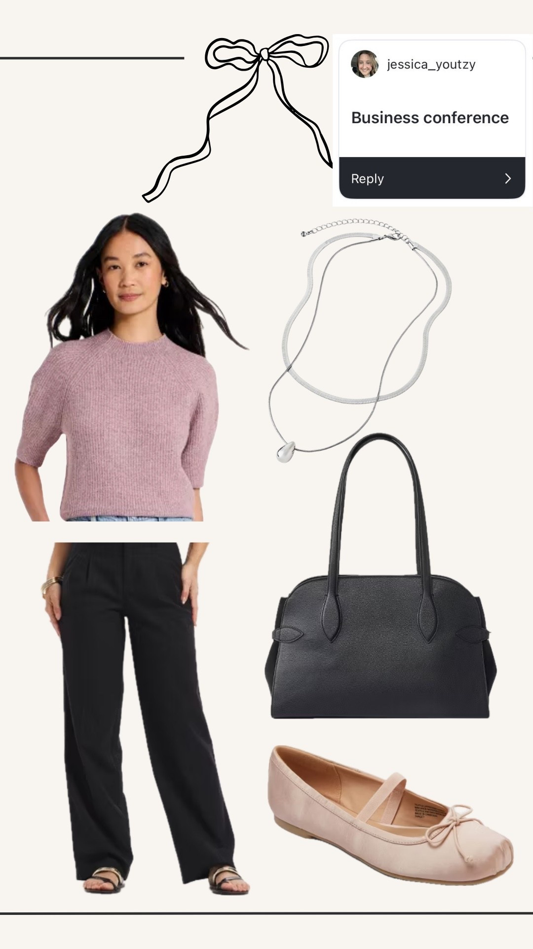 Business casual look #conferenceootd #workwear #satinflats #balletslippers

#LTKWorkwear #LTKMidsize #LTKootd
