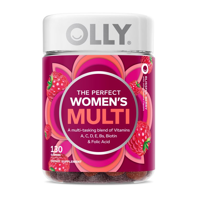 OLLY Women's Multivitamin Gummy, Health & Immune Supplement, Vitamin Blend, Berry, 130 Ct | Walmart (US)