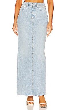 GRLFRND Amara Pencil Skirt With Back Slit in Holmby Hills from Revolve.com | Revolve Clothing (Global)