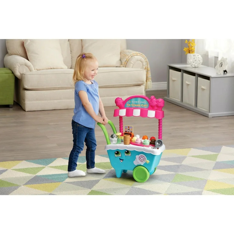 LeapFrog Scoop & Learn Ice Cream Cart with Accessories, Baby and Toddler Toys | Walmart (US)
