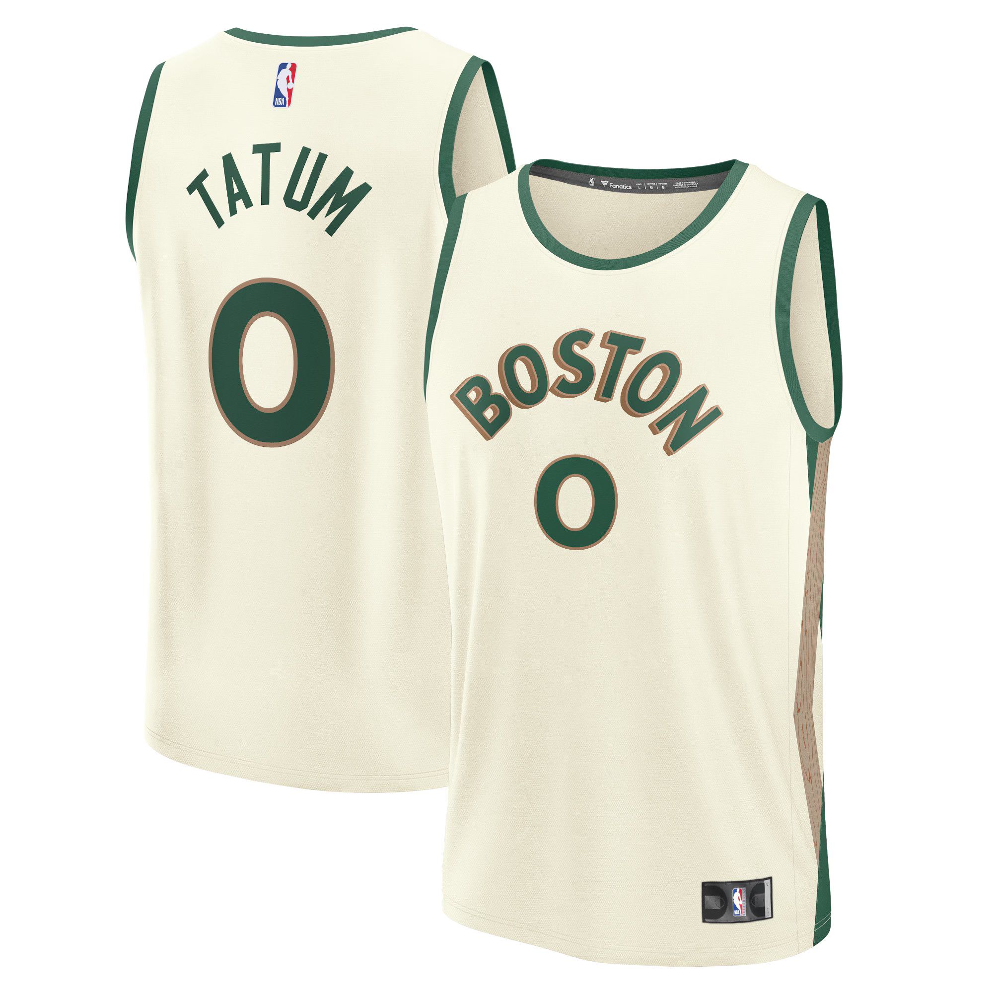 Youth Boston Celtics Jayson Tatum Fanatics Branded White 2023/24 Fast Break Jersey - City Edition | NBA store